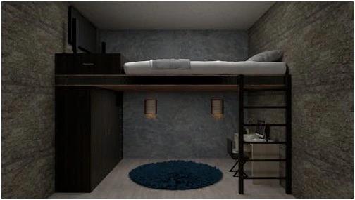 Fold-down desks