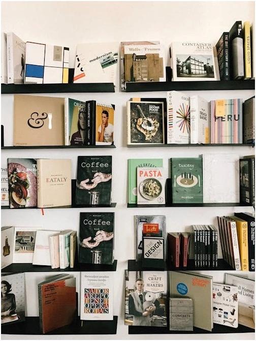 Floating Shelves for Document Storage